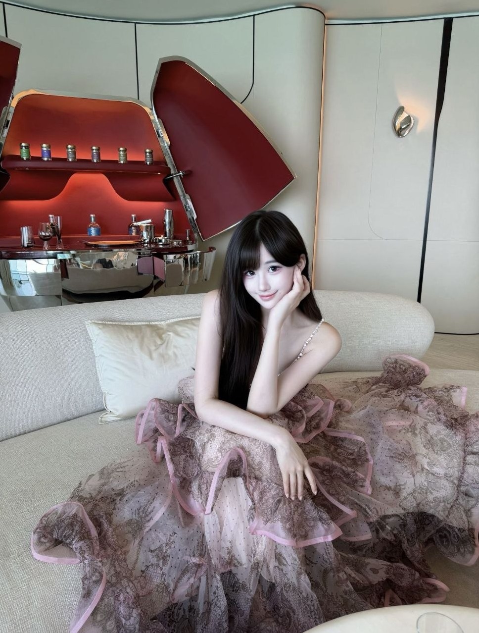 杭州萧山陈一萌 身高172cm E杯蜜桃臀 通体雪白