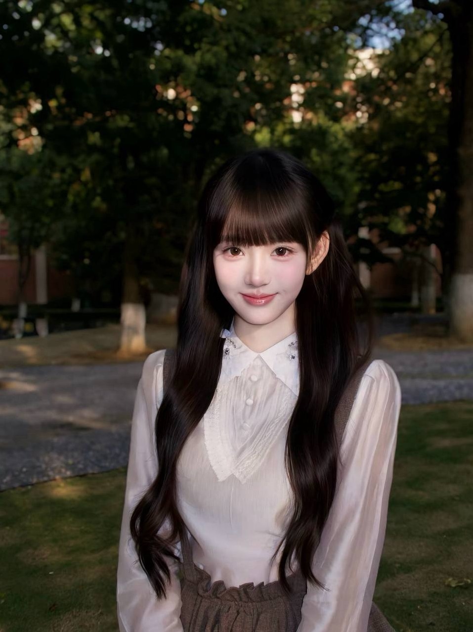 上海静安抱抱熊 皮肤雪白腿细长 素颜化妆无差别 女友感满满
