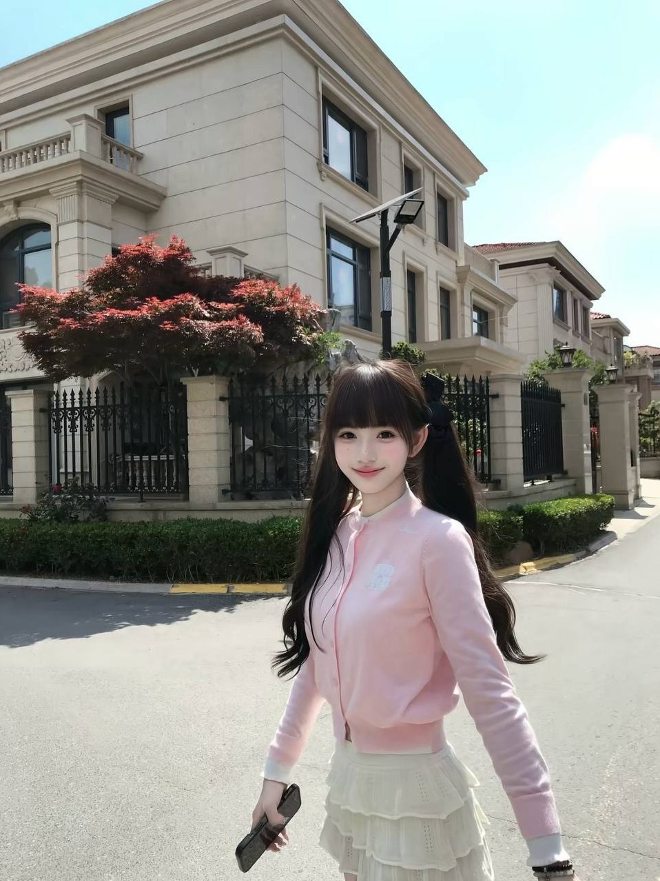 上海静安抱抱熊 新人大学生高素养 素颜化妆无差别 腿细长