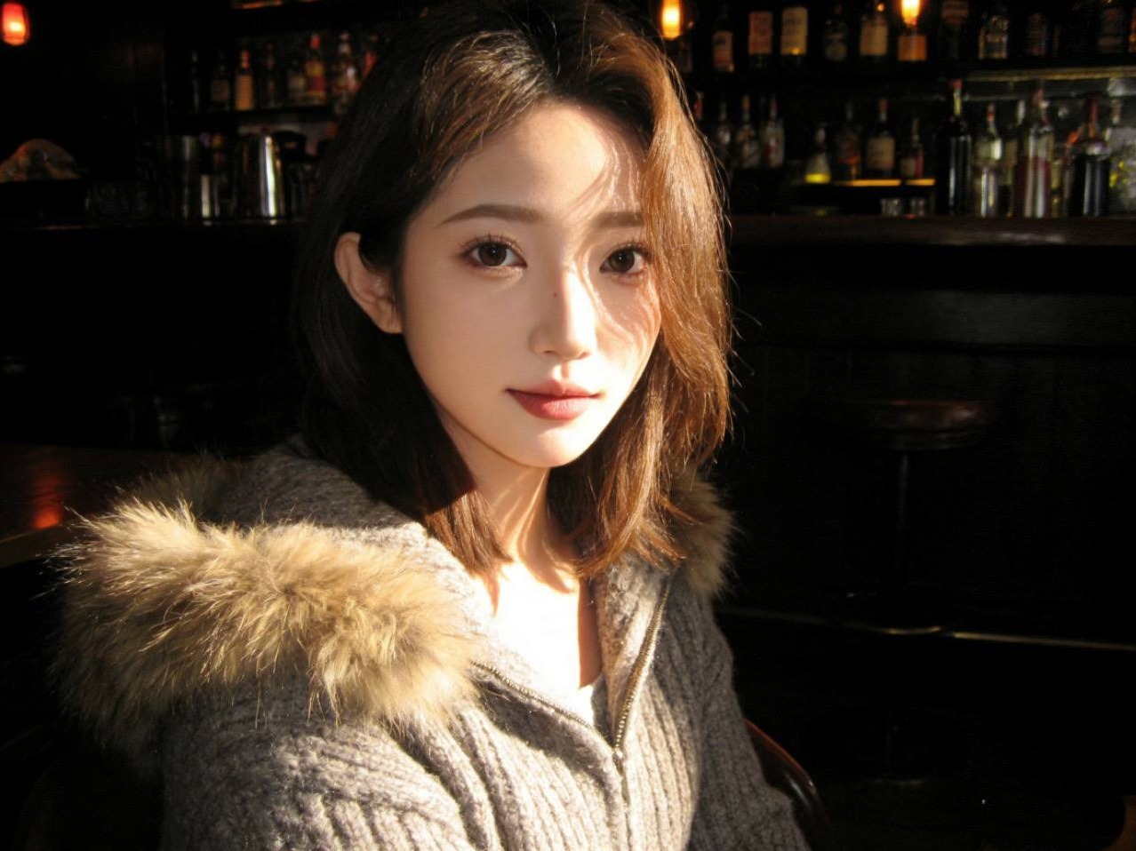 深圳南山洛洛 天然妈生脸 身高166 体重45 短发甜美