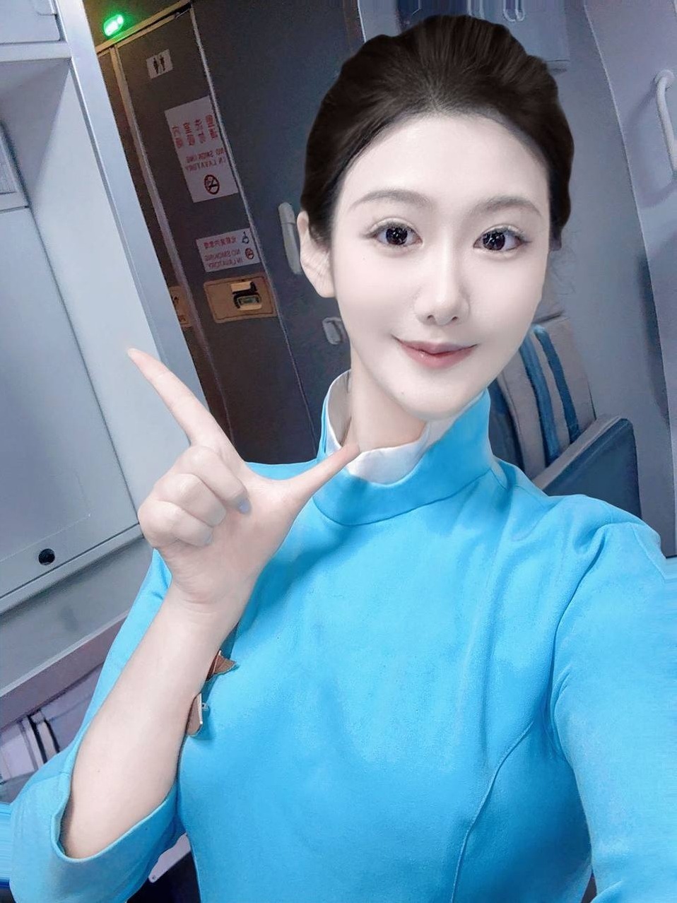 深圳王腾小喵喵 厦航空姐 170cm D杯 性格超好 可喷可吞