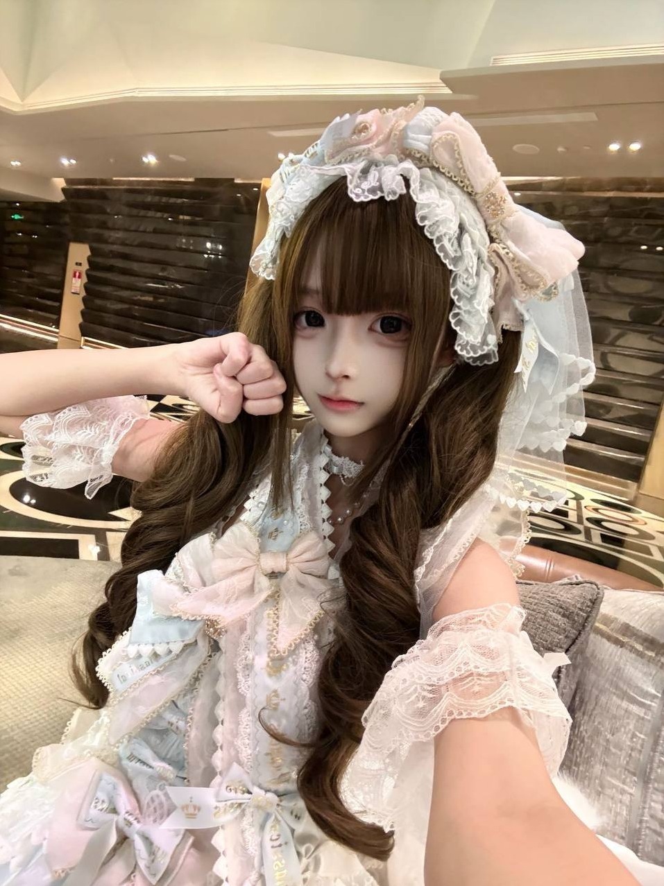 深圳福田王腾甜萝莉音爱穿洛丽塔jk女儿服元气满满