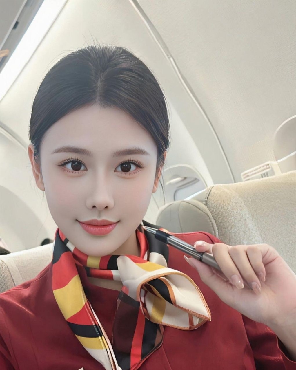 北京朝阳空姐小若 身材高挑气质佳 可验真实身份 全套制服客舱服务