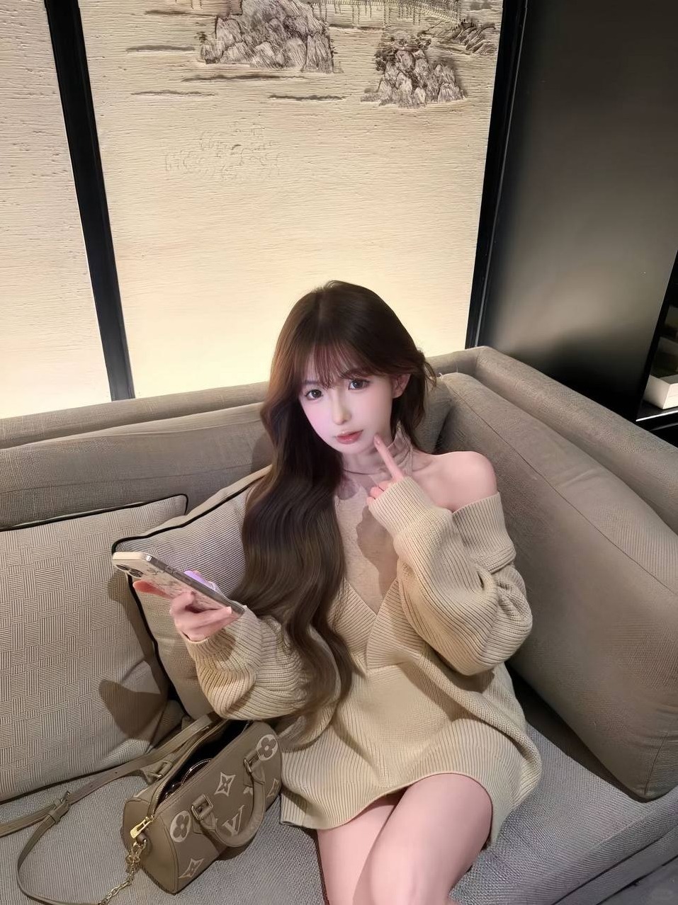 广州杨弈 台湾妹妹 真实小网红 170身高 D胸 雪白肌肤 声音嗲