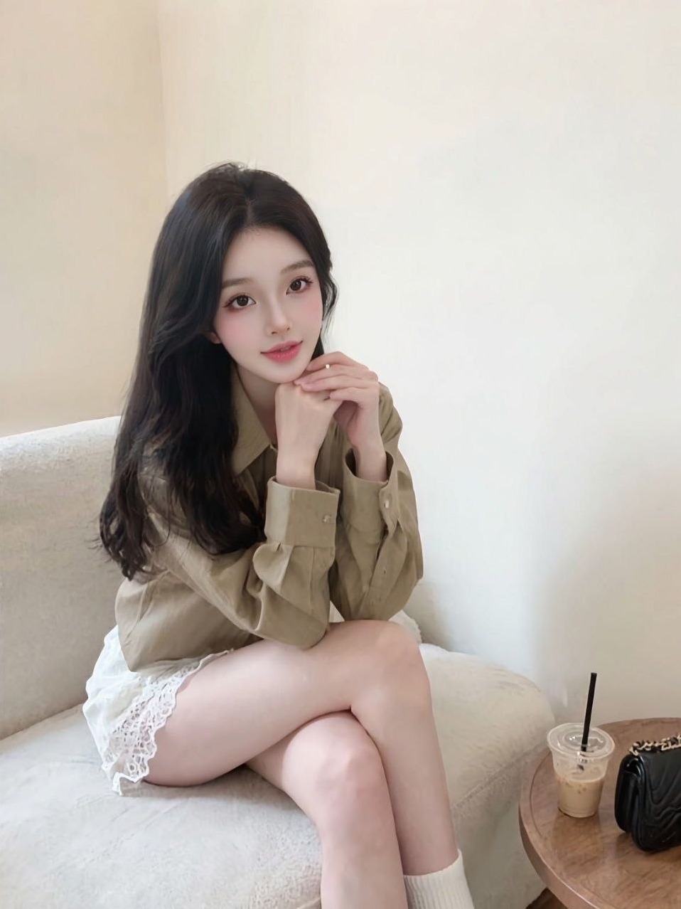南京鼓楼软萌少女162cm80斤C杯黑长直清纯素颜