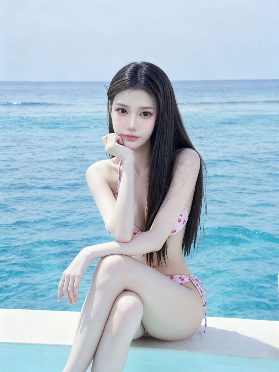 深圳小糖豆177高挑纤细C杯甜美笑容三粉紧致登代全可