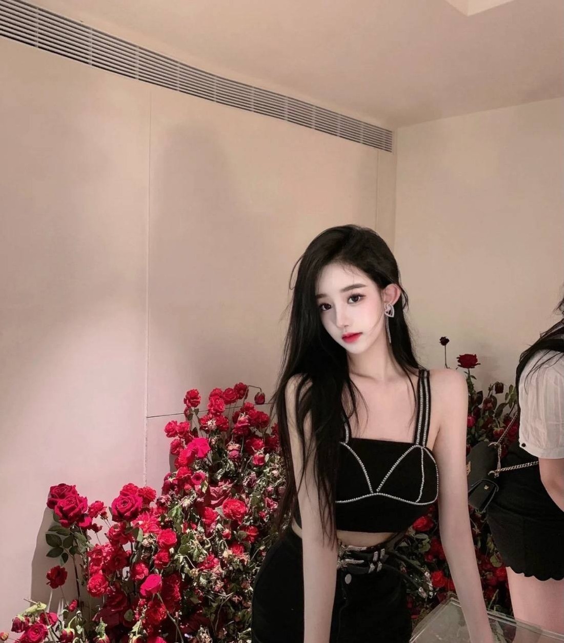 杭州香蕉舞蹈学院学生一字马甜美少女香皮肤Q弹