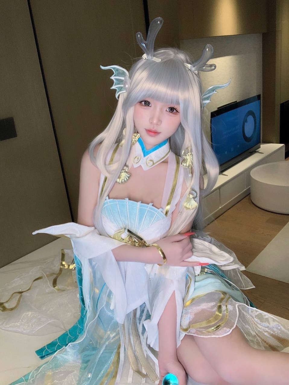 广州 文斯 168cm 曲线匀称 白小纯COS 互动自然