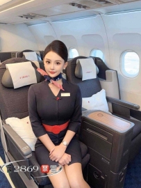 669  青鸟外围兼职在飞空姐--东航空姐 兼职短开